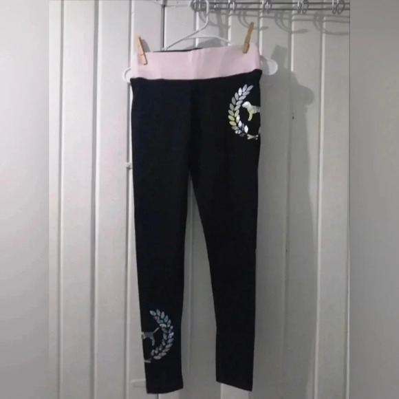 VS PINK bling dog leggings X-small NWOT - Picture 1 of 8